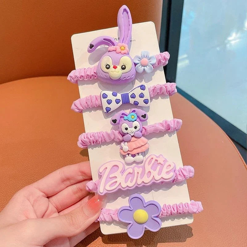 Cartoon Hair Clips & Ties – Cute Gentle PVC Accessories 20 Colors Cartoon Hair Clips Qme