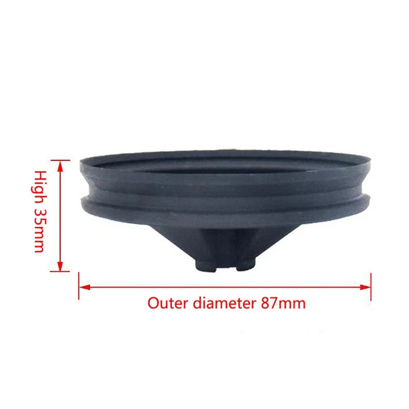Rubber Quiet Collar Sink Baffle & Splash Guard for Disposal Disposal Sink Baffle Qme black
