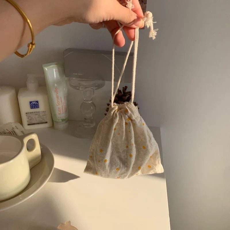 DIY Drawstring Pouch – Dust-Proof Travel Bag for Jewelry & Cosmetics Drawstring Pouch Bag Qme