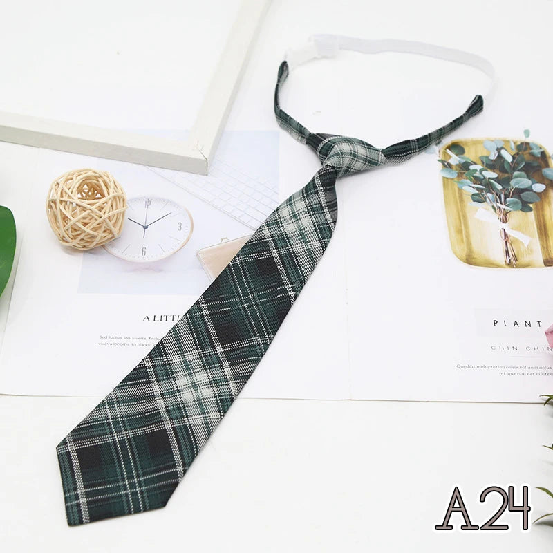 Women's JK Plaid Bow Tie Detachable Collar – College Style Detachable Bow Tie Qst A24