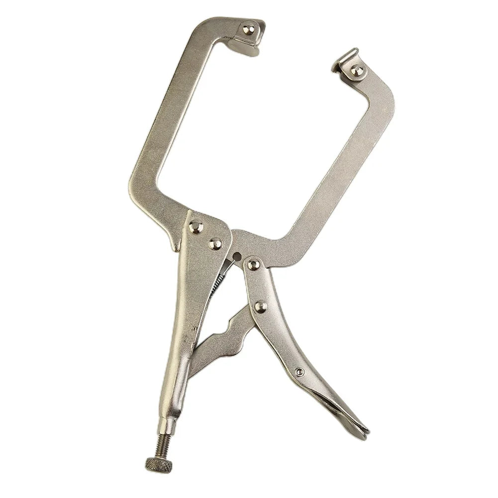 Steel C-Clamp Vise Grip Locking Pliers & Wood Tenon Locator Locking Clamp Tool Qme