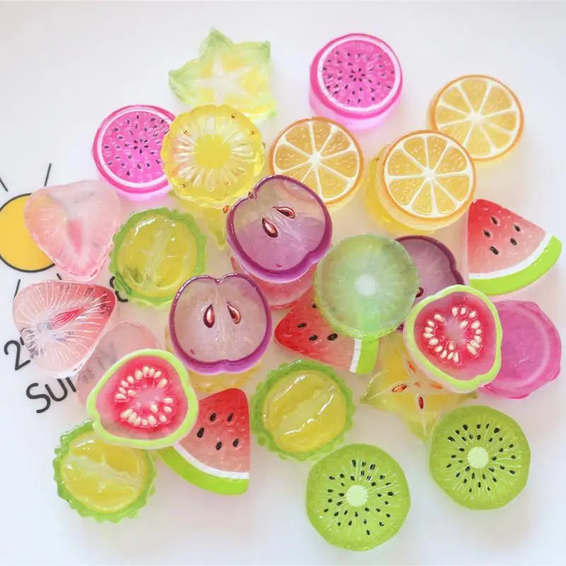 Mini Watermelon Flat Back Cabochons | Kawaii Fruit DIY Craft DIY Craft Cabochons Qme