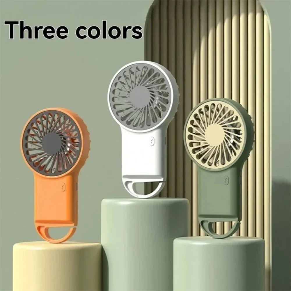 USB Rechargeable Mini Fan Cartoon Hook – Handheld & Desktop Portable Mini Fan Qme