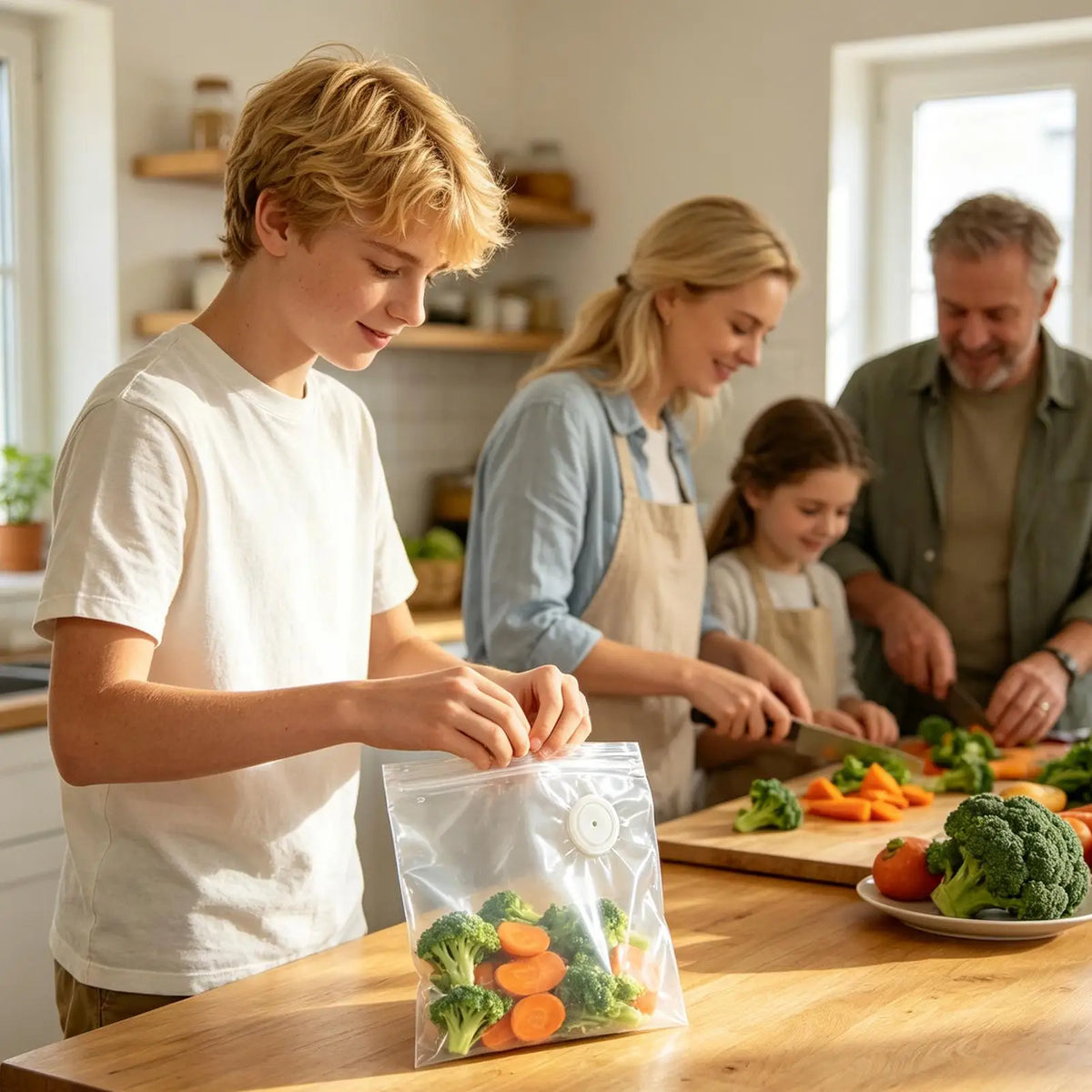 Vacuum Storage Bags – Leak-Proof Double Zipper Sous Vide Bags Vacuum Food Storage Bags Qme