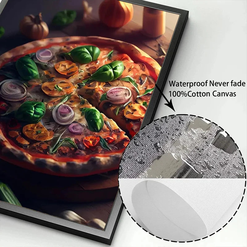 Pizza Wall Art Canvas Print – Kitchen & Home Décor Canvas Wall Art Qst