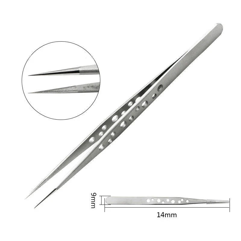 Precision Anti-Static Stainless Steel Tweezers | Qme Precision Tweezers Qme