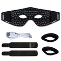 Vilnason LED Eye Mask – 630nm & 850nm Red Light Therapy Device LED Light Therapy Mask Qst Black