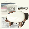 Shiatsu Neck & Shoulder Massager – 4D Kneading, Heat, Wireless Shiatsu Neck Massager Qst White