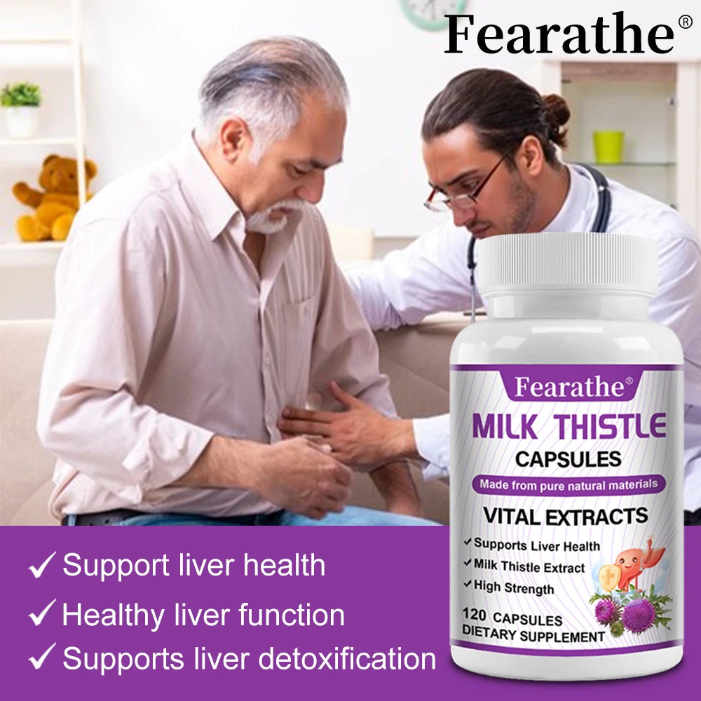 Milk Thistle Extract Capsules – Liver & Digestive Wellness Herbal Supplement Qst