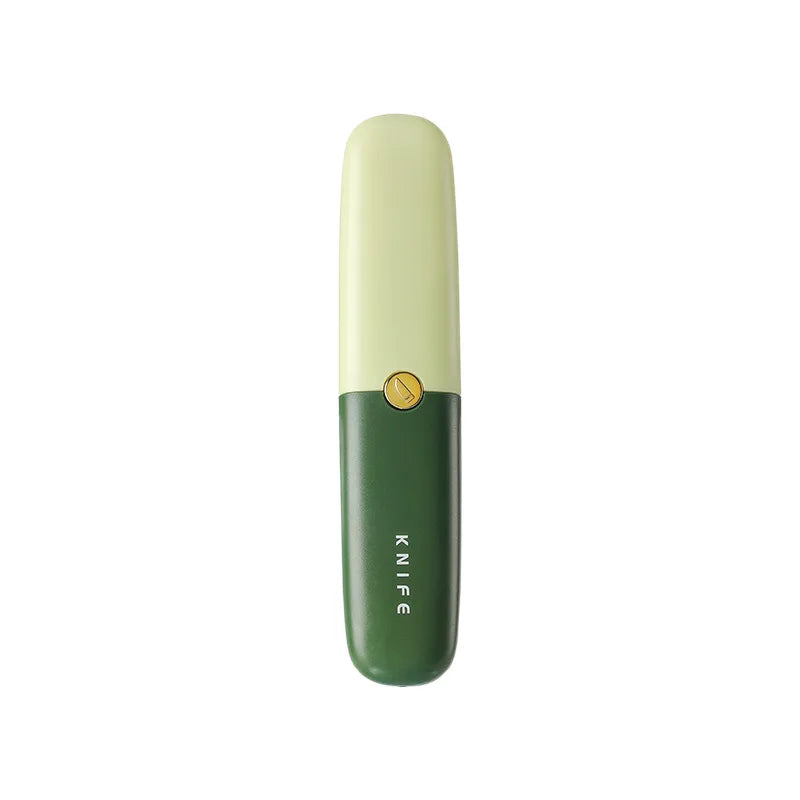 2-in-1 Fruit Peeler & Paring Knife with Protective Cover Peeler & Paring Knife Qme Green 1pc