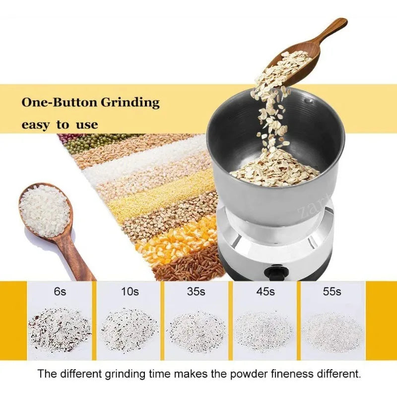 ZARTSEN Electric Coffee & Spice Grinder – Multifunctional Home Mill Electric Coffee Grinder Qst