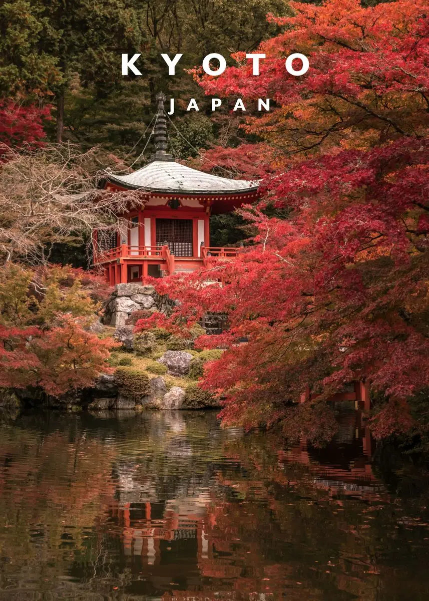 Tokyo Kyoto Pastel Anime City Canvas Wall Art – Unframed Canvas Wall Art Qst F 30X40cm No Framed