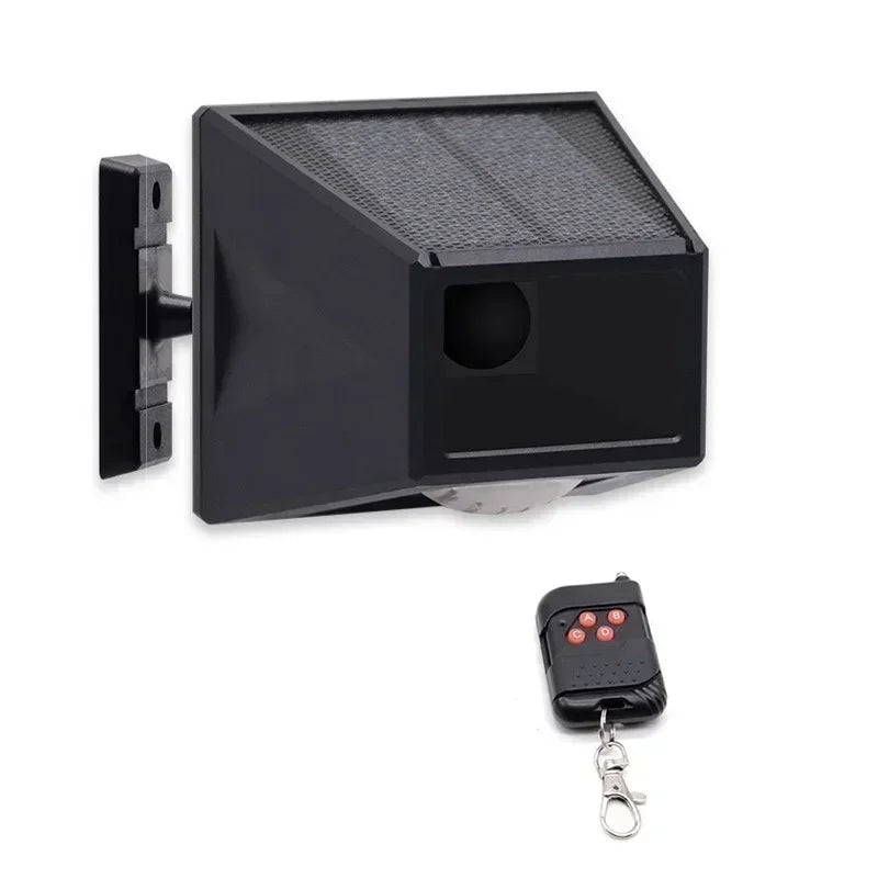 Solar Motion Sensor Alarm Light Remote Control Animal Deterrent Solar Security Light Qme