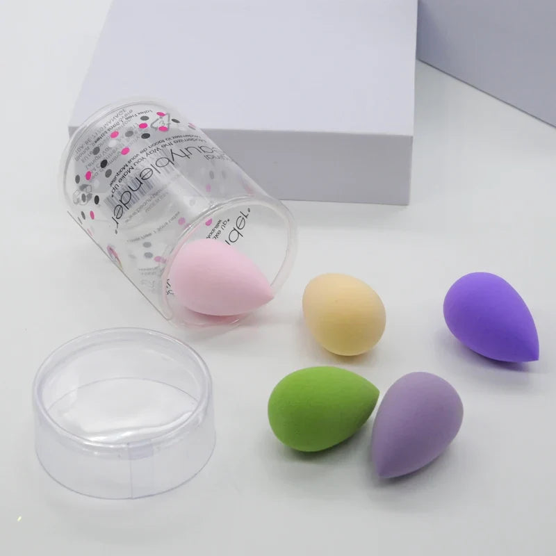 5 Mini Makeup Sponge Blenders – Foundation, Powder & Concealer Makeup Sponge Set Qme Pink