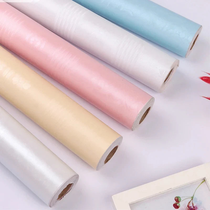 3D Vinyl Self-Adhesive Wallpaper Roll | 15 Colors Contact Paper Self-Adhesive Wallpaper Qme