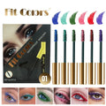 6-Color Waterproof Mascara Set – Curling, Blue & Green Shades Colored Mascara Set Qme Red