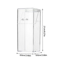 Transparent Makeup Brush Holder Cup with Dust-Proof Lid Makeup Brush Organizer Qst onesize