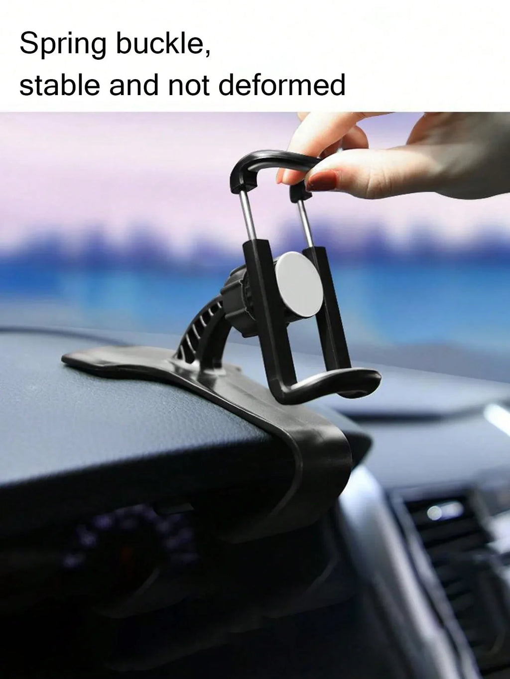 Clip-On Car Phone Holder | Dashboard Navigation Mount Car Phone Mount Qme