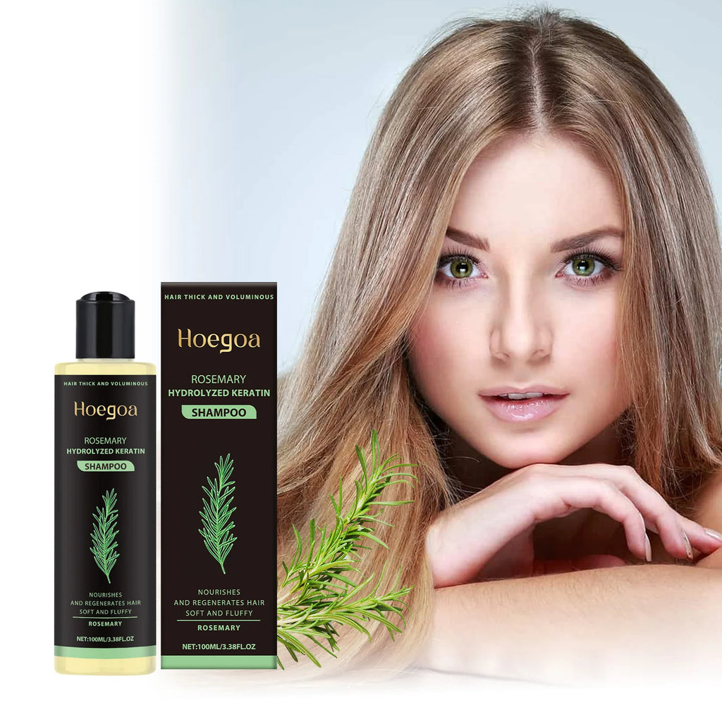 Hoegoa Rosemary Oil Shampoo – Volumizing & Hair Strengthening Hair Growth Shampoo Qst