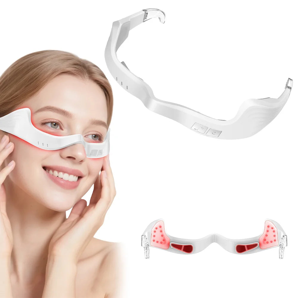 3D Eye Massager – Red Light Therapy & Microcurrent Eye Care Eye Massager Device Qst