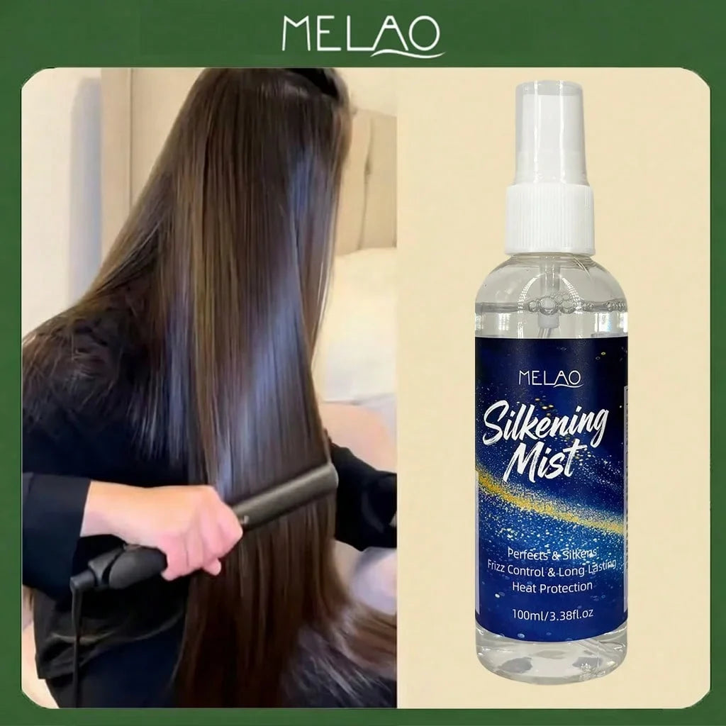 MELAO Hair Silkening Mist – Frizz Control & Shine Spray Hair Silkening Mist Qme