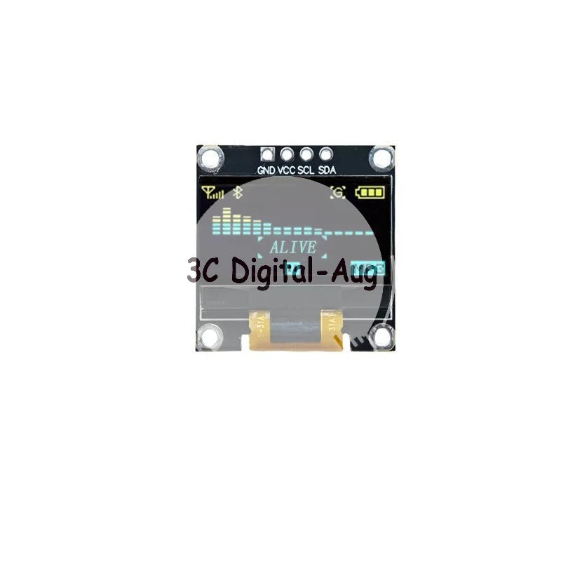 0.96" OLED Display Module 128x64 IIC 4-Pin DIY Screen Board OLED Display Module Qme