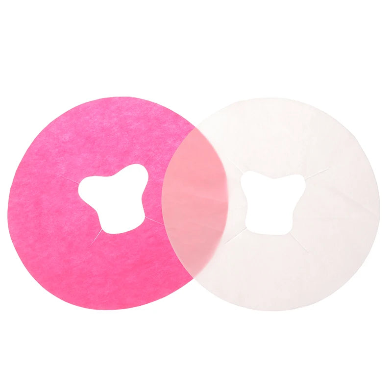 100pcs Disposable Massage Face Cradle Covers – Headrest Pads Massage Table Accessories Qst