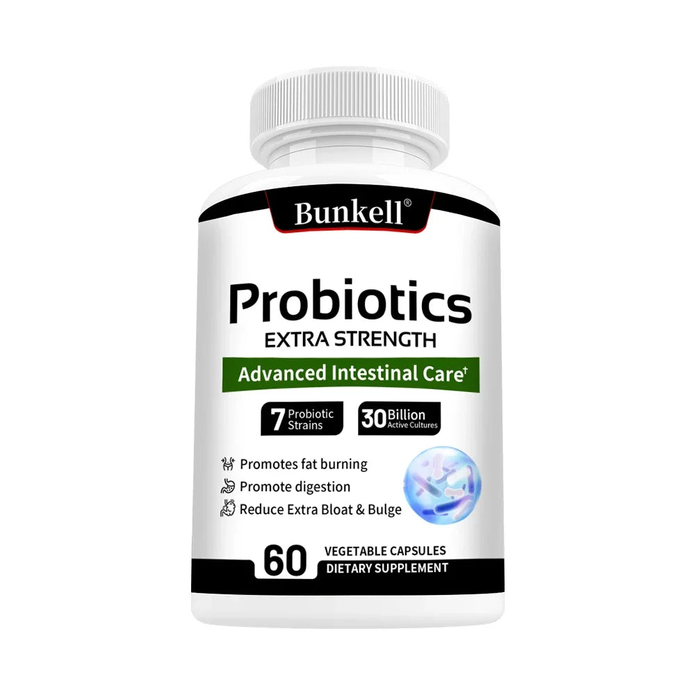 Probiotics Prebiotics & Digestive Enzymes – Gut Health Capsules Probiotic Supplement Qst 60 count-1 bottle