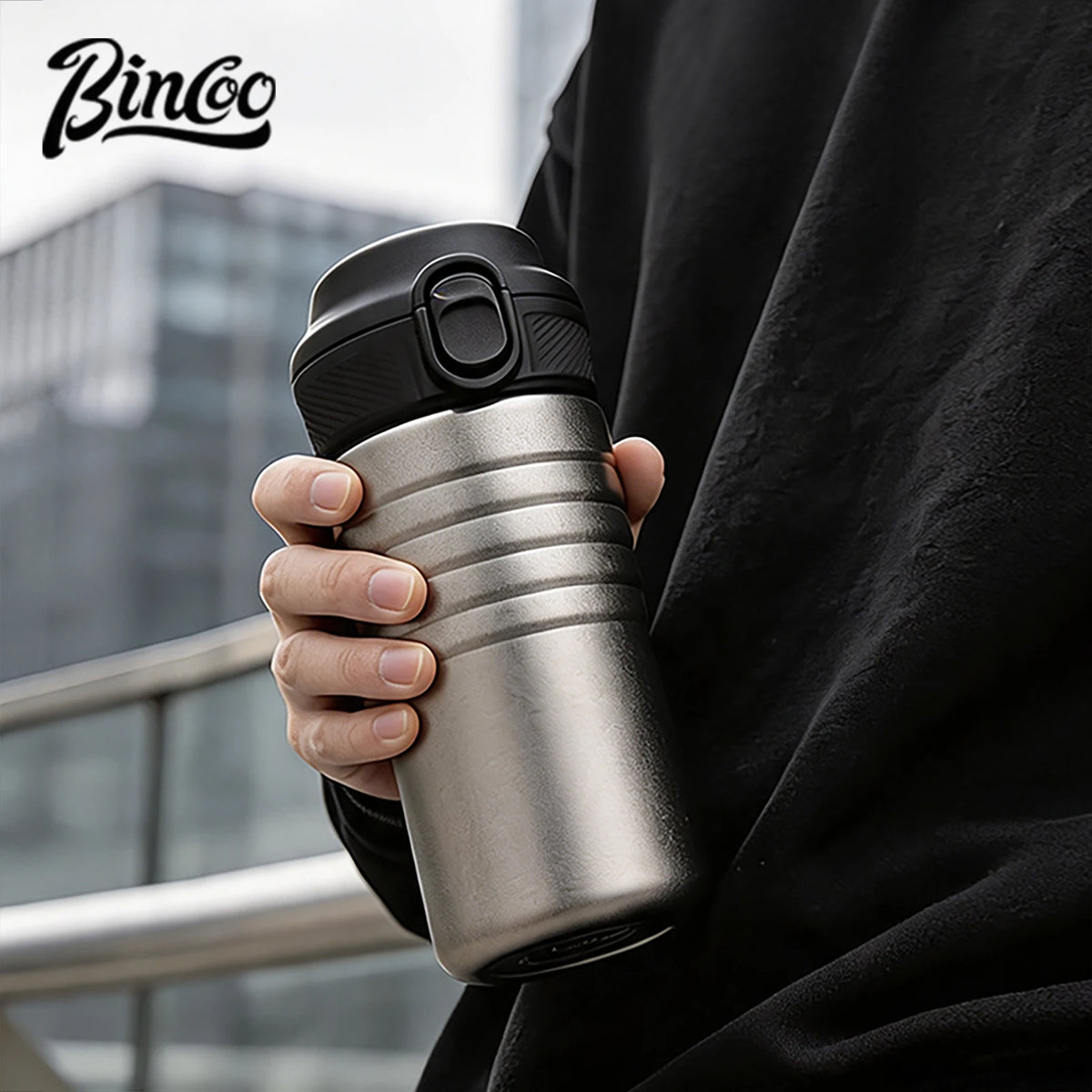 Bincoo Pure Titanium Insulated Travel Coffee Mug & Thermos Insulated Travel Mug Qst