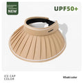 Women's UPF 50+ Large Brim Foldable Open Top Sun Hat Women's Sun Hat Qst Khaki