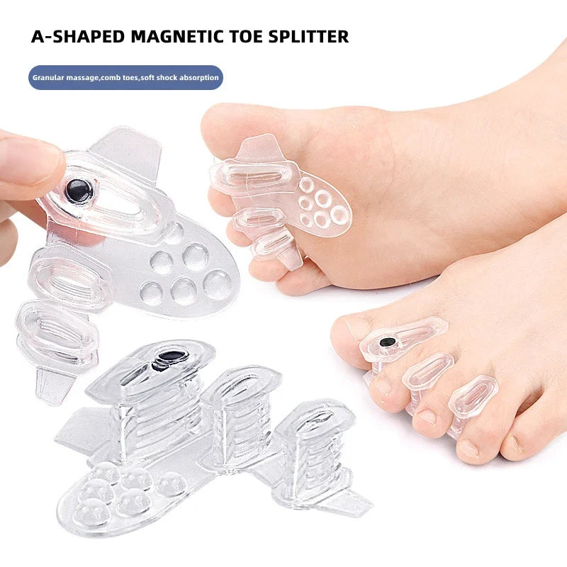 Silicone Toe Separators & Spacers – 1 Pair Foot Care Toe Separator Spacer Qme