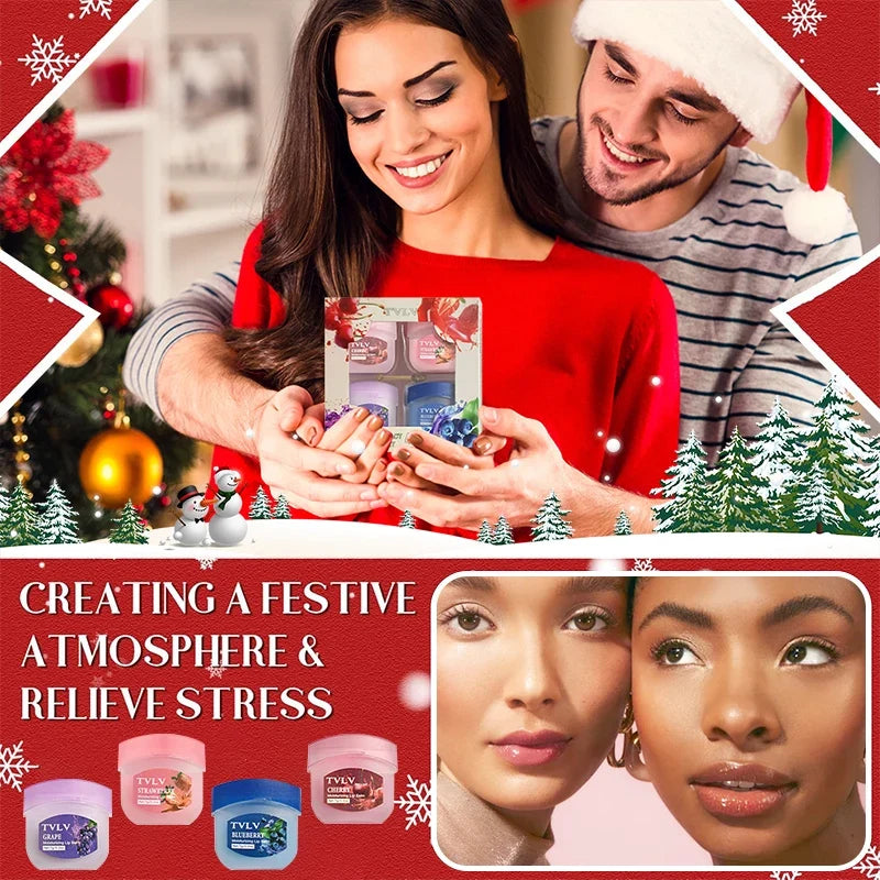 Fruit Lip Balm & Overnight Moisturizing Lip Mask Set (4pcs) Lip Balm & Mask Set Qme
