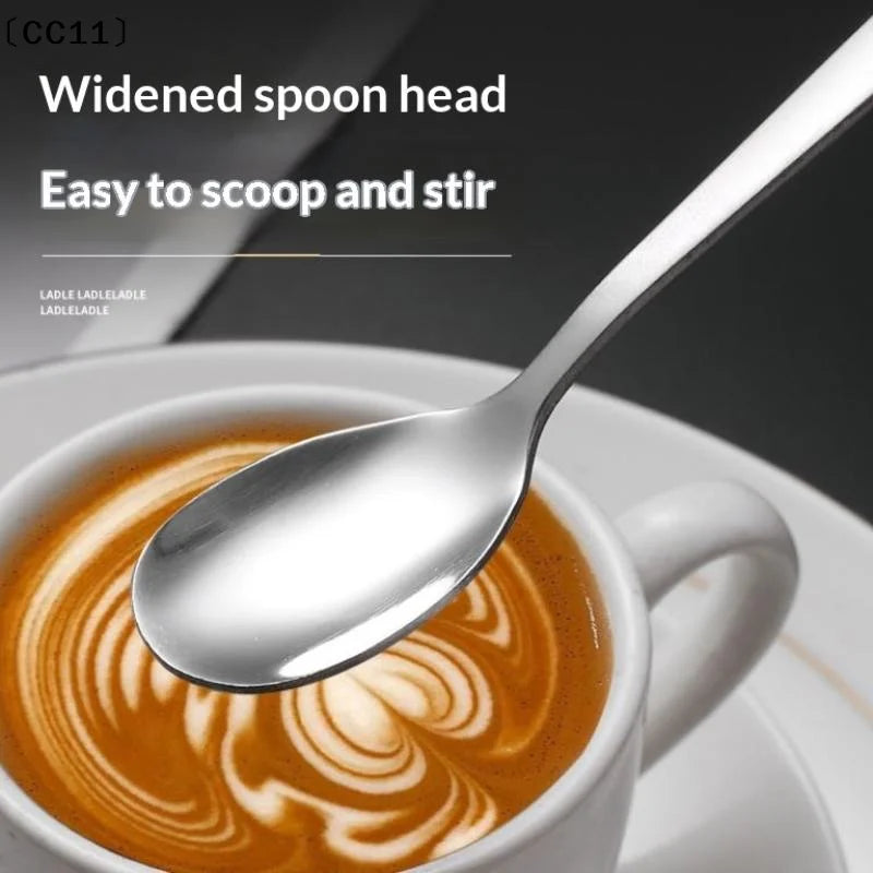 Stainless Steel Coffee Spoons with Ceramic Handles | Qme Coffee Spoons Qme