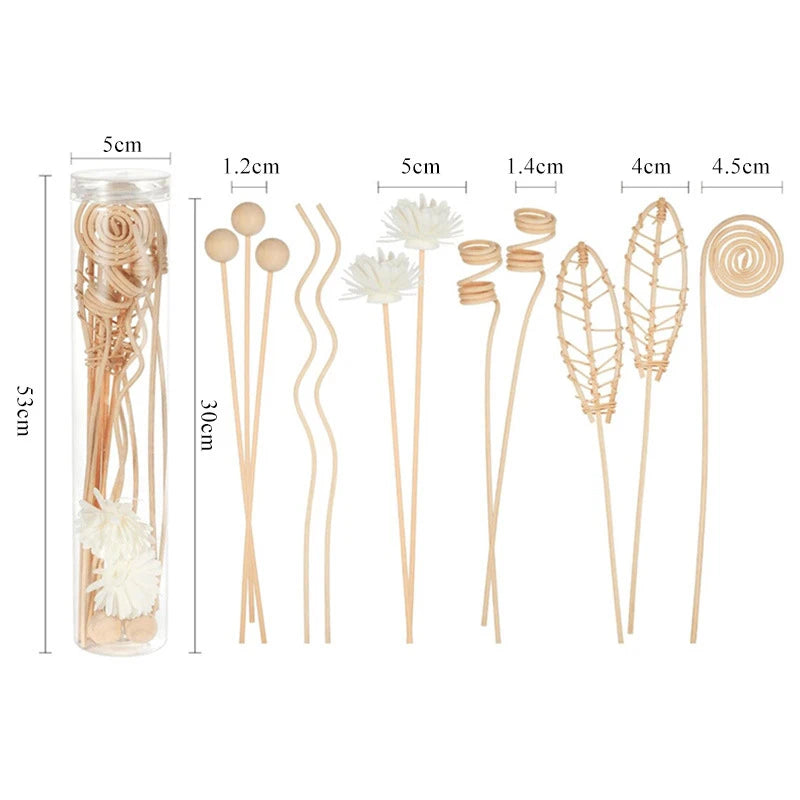 12-Piece Lotus Flower Reed Diffuser Sticks – Fireless Home Décor Reed Diffuser Sticks Qst Default Title