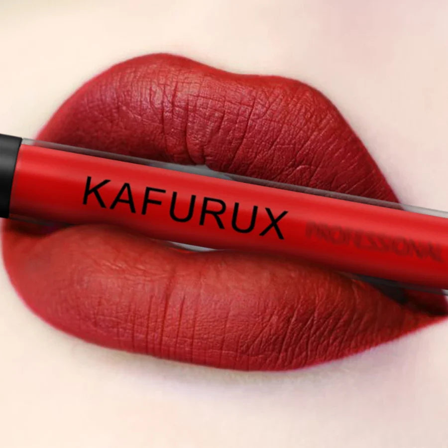 Matte Glaze Liquid Lipstick & Lip Liner Pen | Korean Makeup Liquid Lipstick Set Qme