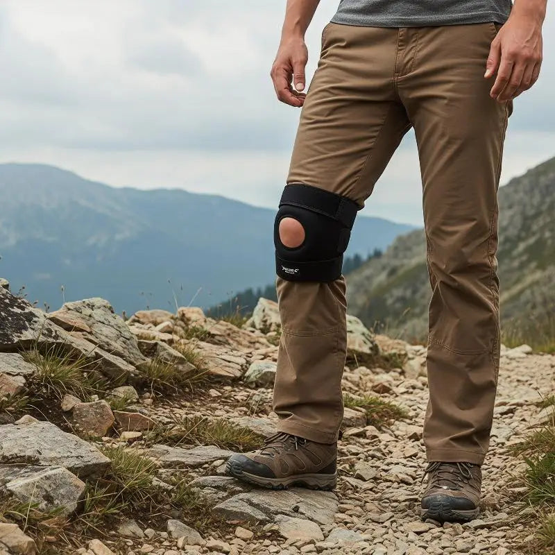 Adjustable Knee Support Brace with Buckle & Patella Stabilizer Knee Support Brace Qme