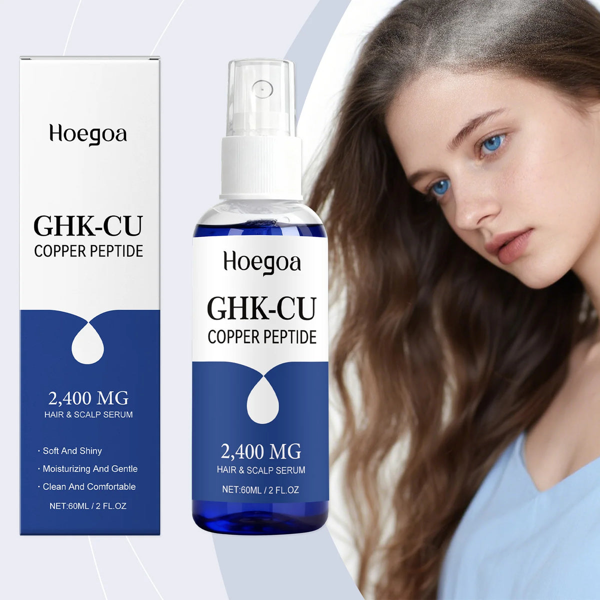 HOEGOA Copper Peptide Hair Growth Serum – Scalp Essence Hair Growth Serum Qst