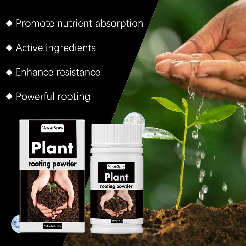 Moonspry Plant Rooting Powder – Root Growth & Transplant Nutrient Plant Rooting Powder Qst