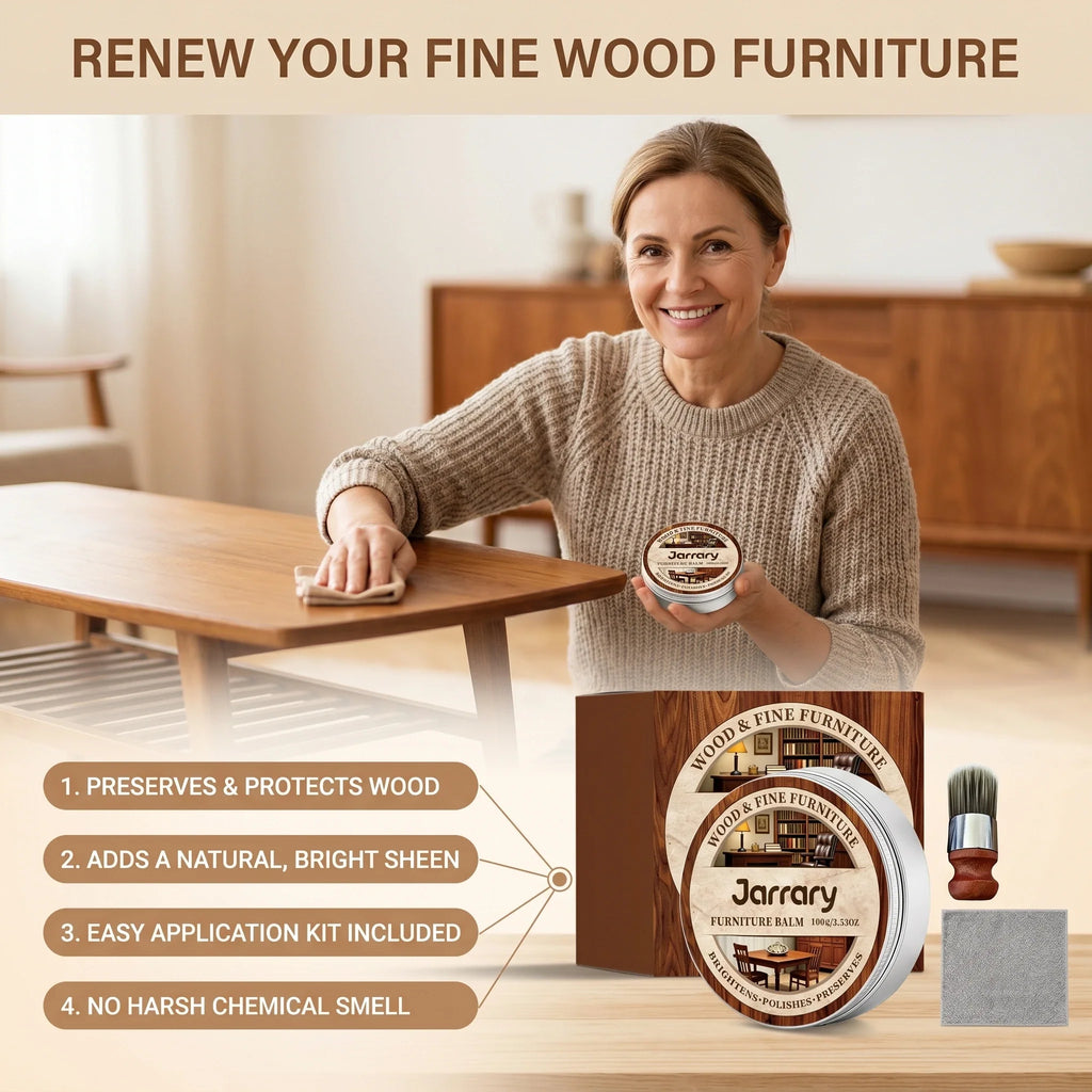 Wood Furniture Care Balm – Restore, Clean & Protect Furniture Care Balm Qme