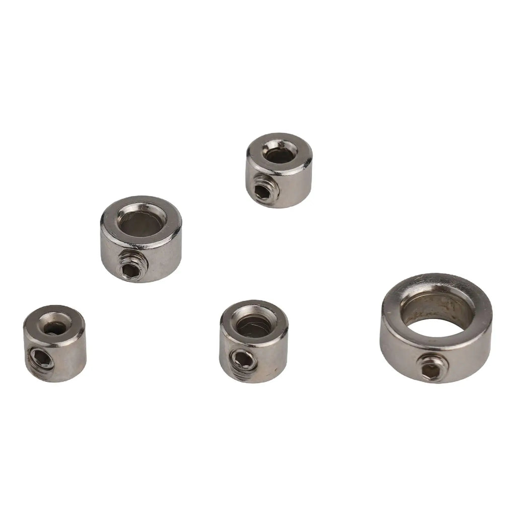 Drill Depth Stop Collar Set – 8 Sizes, Carbon Steel + Wrench Drill Depth Stop Collar Qme