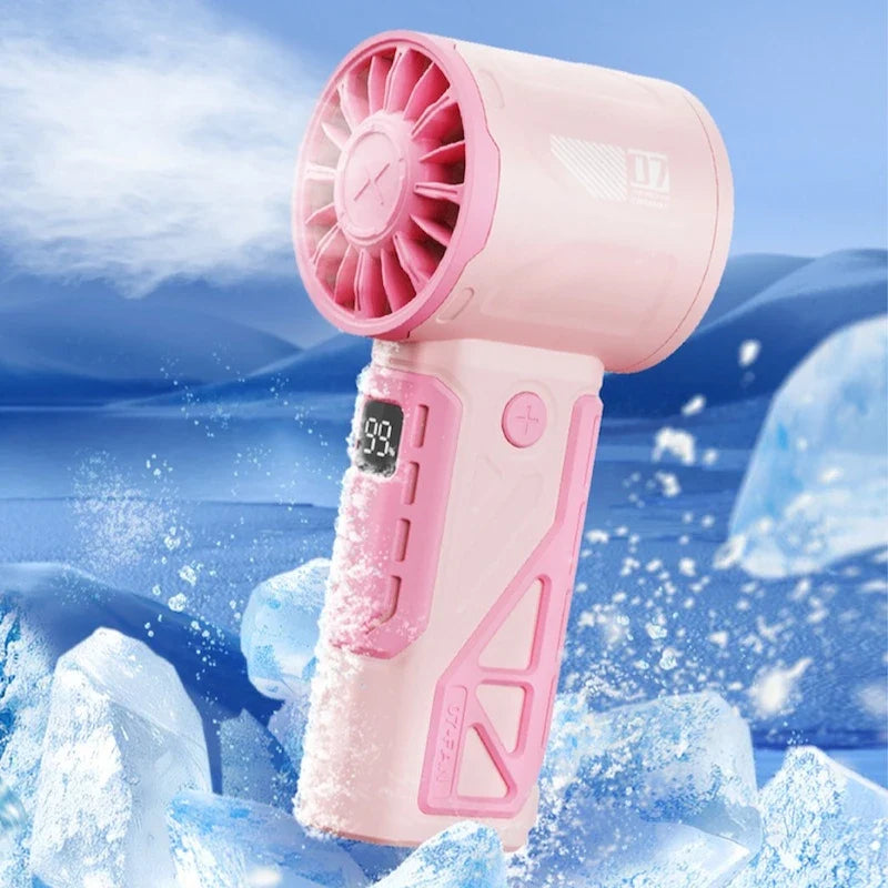Collapsible USB Rechargeable Turbo Fan – Quiet & Portable Portable USB Fan Qme