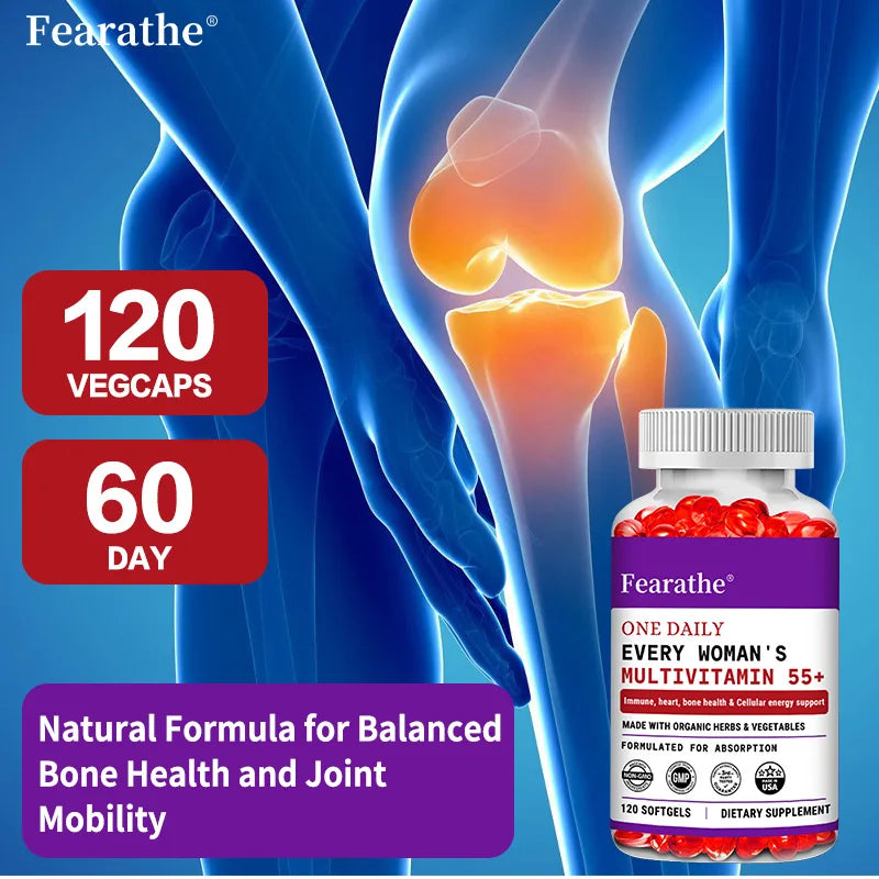 Women's 55+ Multivitamin Capsules – Vitamins A B C D E K Women's Multivitamin Qst
