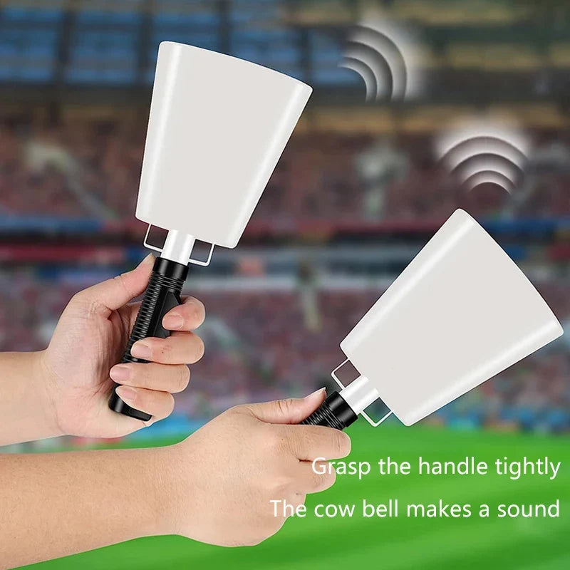 Iron Cowbell with Handle – Sports Cheering Noise Maker Sports Noise Maker Qme