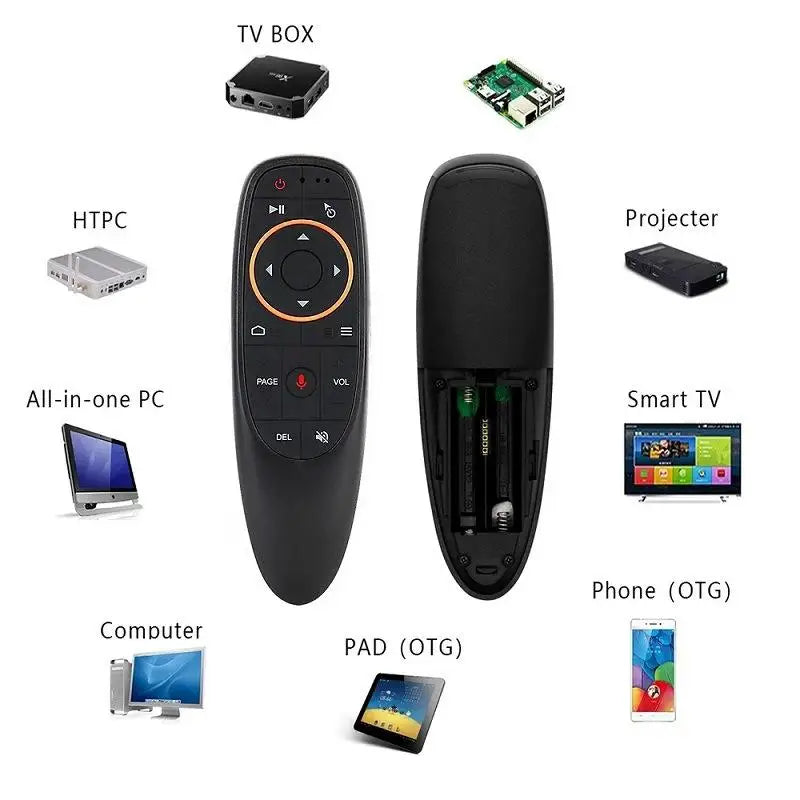 GAMINJA G10S Air Mouse Wireless Voice Remote Gyroscope IR Wireless Air Mouse Remote Qme