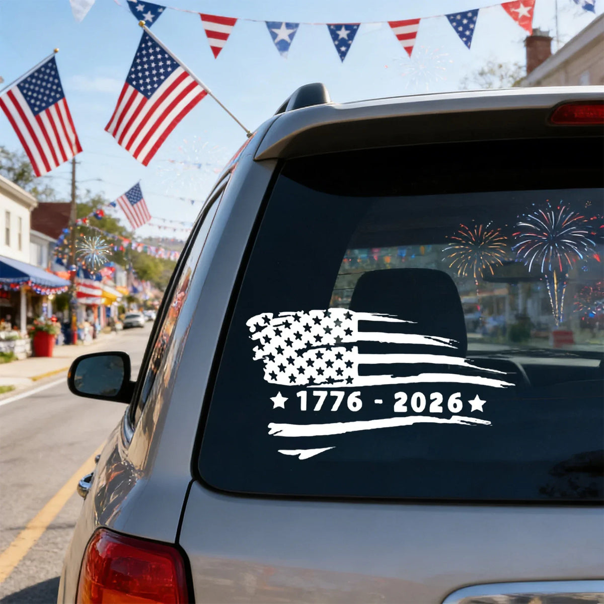 USA 250th Anniversary Independence Day Patriotic Car Decal Patriotic Car Decal Qme