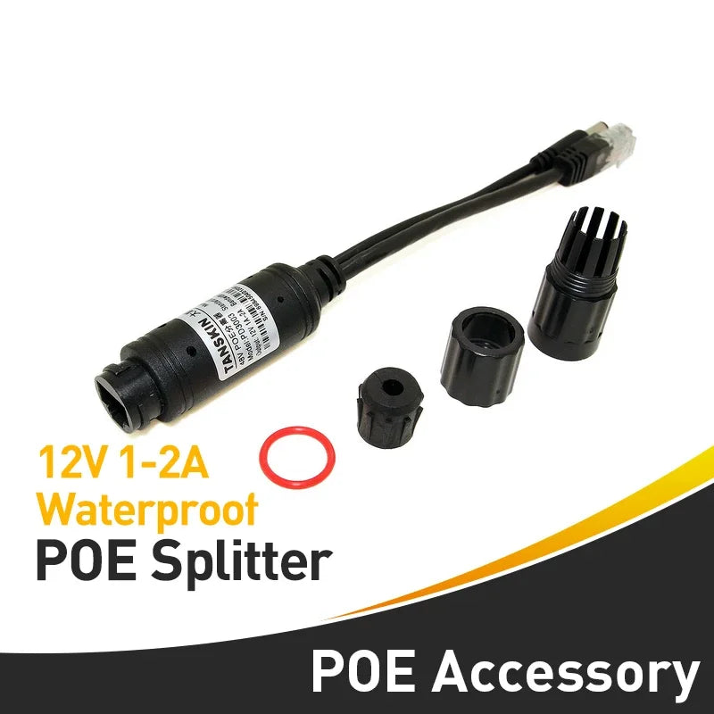 Waterproof PoE Splitter IEEE 802.3af 12V 1A – 10/100M PoE Splitter Qme Default Title