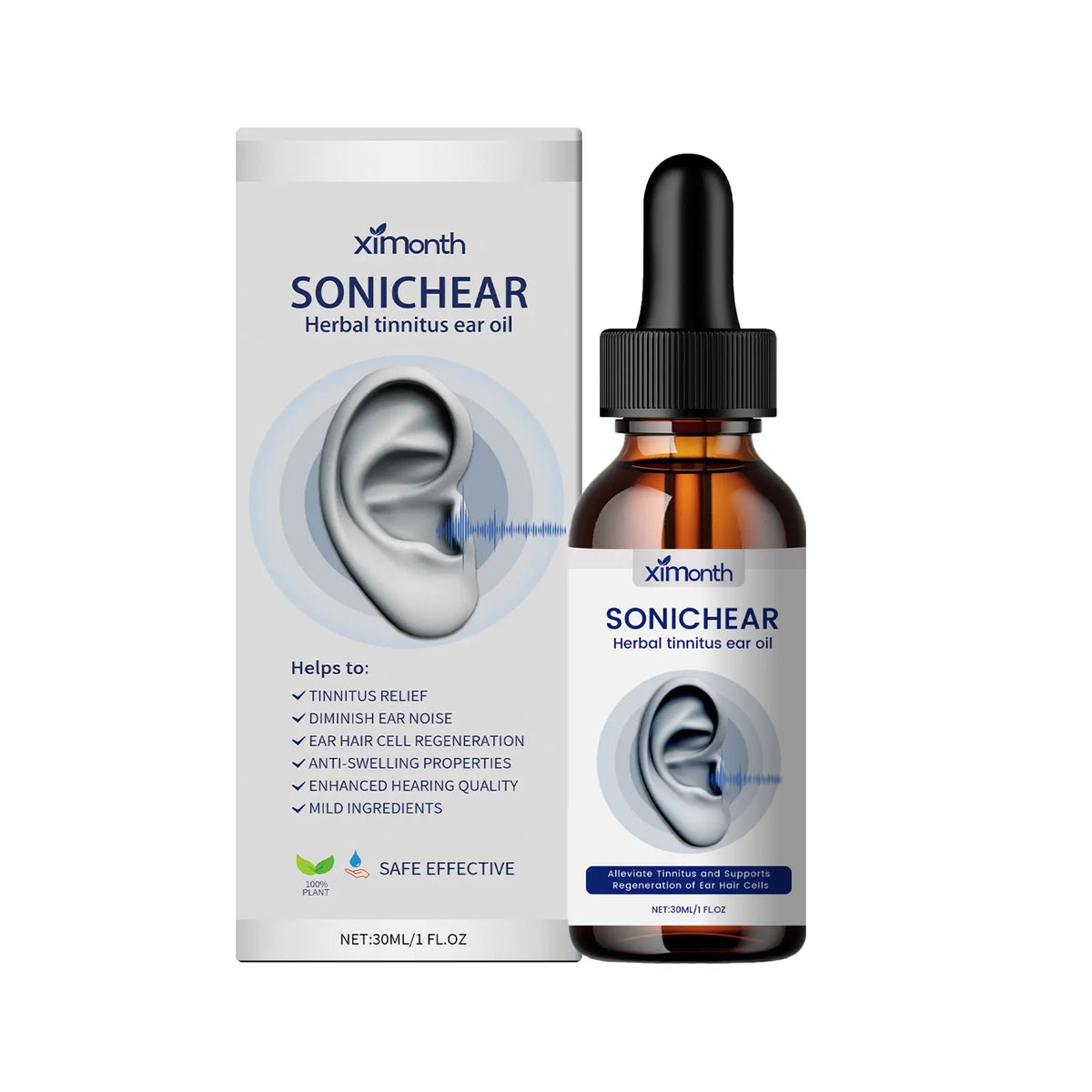 Ximonth Ear Care Comfort Drops – Ear Health Support 30ml Ear Care Drops Qst 30ml boxed