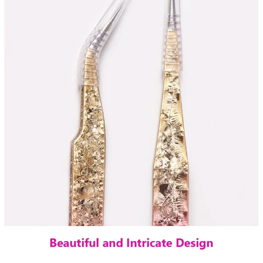 Double Ended Silicone Nail Art Tweezers – Sticker Pressing Tool Nail Art Tweezers Qme