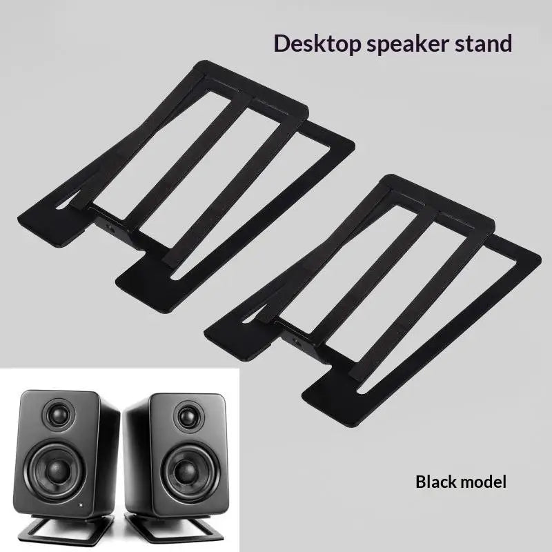 Heavy Duty Aluminum Desktop Speaker Stands – Tabletop Audio Desktop Speaker Stand Qme