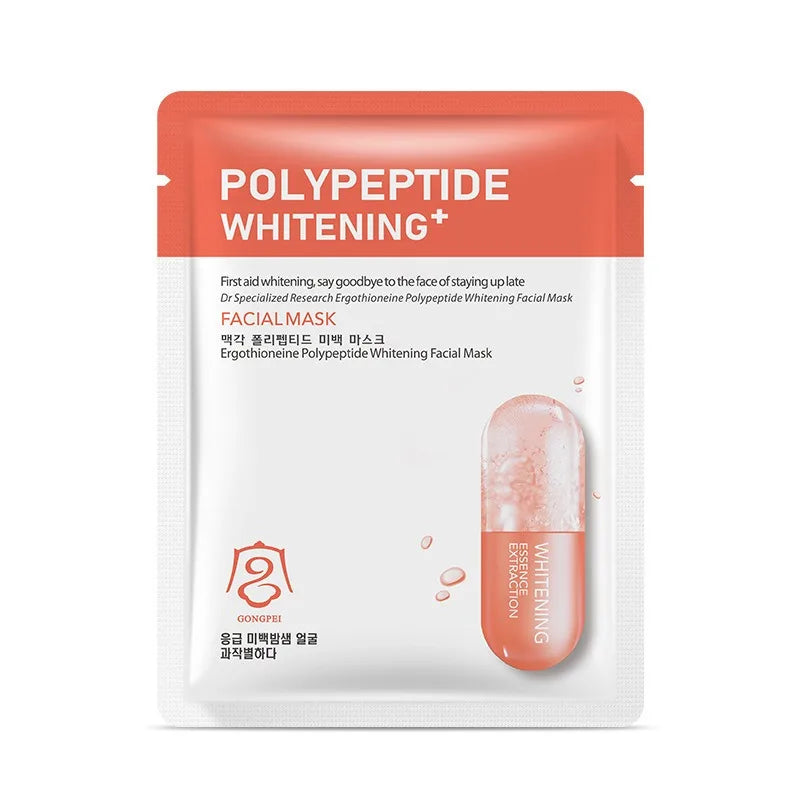 Whitening Sheet Mask – Deep Hydrating Brightening Face Mask Brightening Sheet Mask Qst Ergothioneine